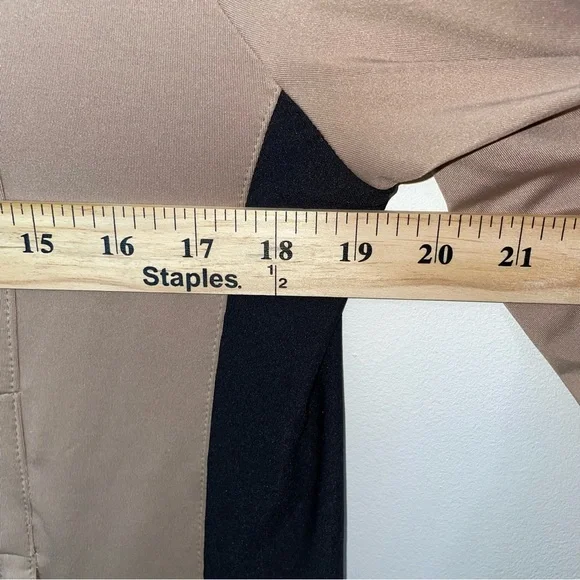 Jamie Sadock Black/Tan Full Zip Stretch Golf Athletic Jacket Women's Size M - Picture 10 of 13